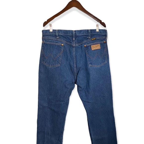 Vintage Wrangler Dark Wash Straight Leg Jeans - Picture 9 of 14